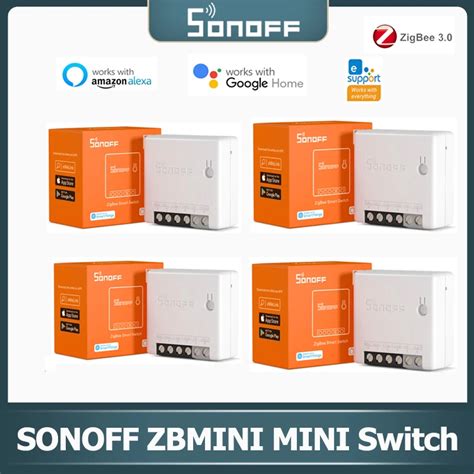 sonoff zigbee mini wifi switch zbmini   smart home voice smart remote module  alexa