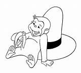 Curioso Cappello Imprimir Scimmietta Ted Mangia Stampare Appoggiato Coloradisegni Giallo Vizio sketch template