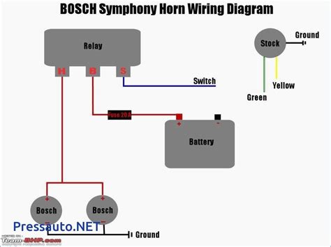 horn relay diagram wiring gallery  car air fit    ssl   bosch  relay bosch