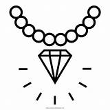 Colar Diamantes Collana Halskette Joyas Collares Diamant Diamanti Pendiente Ultracoloringpages Stampare sketch template