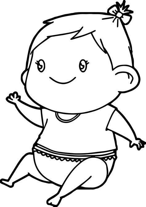 ideas  baby girl coloring pages home family style