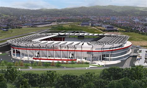 nowy stadion  freiburgu visionvenue  create homes  sport