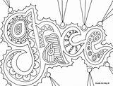 Coloring Pages Name Girls Grace Names Popular sketch template