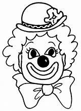 Clown Coloring Pages Printable Drawing Characters sketch template