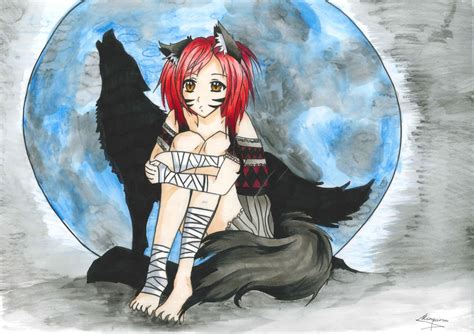 anime wolf girl  animereddy  deviantart