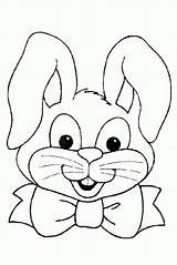 Coloring Bunny Easter Face Pages Cute Baby Clipart Color Popular Some Library Coloringhome Comments sketch template