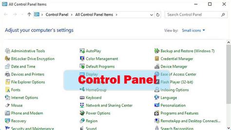 7 Ways To Open Control Panel In Windows 10