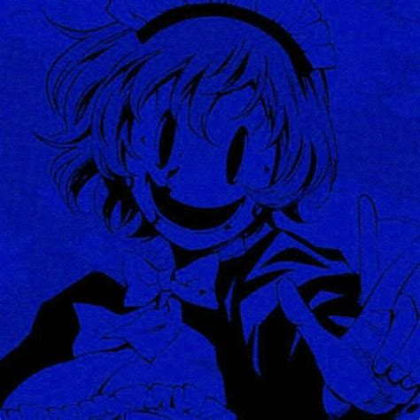 blue pfp blue anime dark blue wallpaper blue aesthetic dark