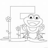 Alphabet Letter Coloring Preschool Printable Animal Activities Pages Frog Worksheets Kids sketch template