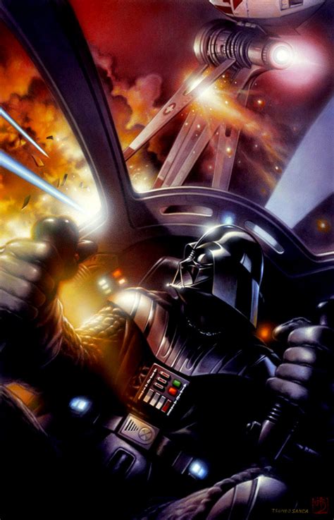 Darth Vader Star Wars Original Art Sandaworld