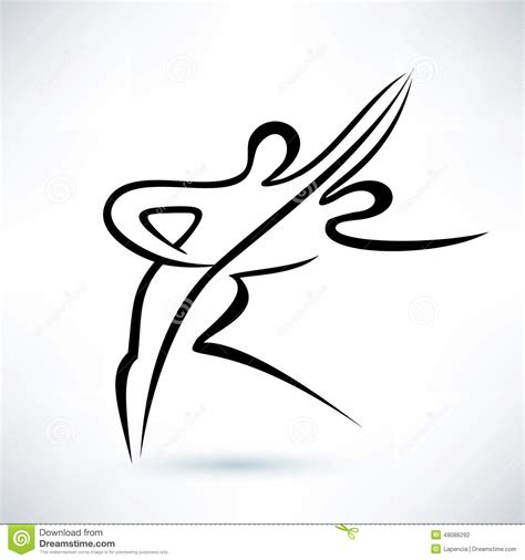 dancing couple outlined vector sketch stock vector image 49086292