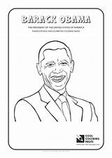 Obama Coloring Michelle Color Getcolorings Pages sketch template