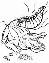 Crocodile Coloring Pages Deinosuchus Animals Printable Dessin Kids Print Template Alligator Pour Animal Enfant Crocodiles Drawings Grown Ups Reptiles Kb sketch template