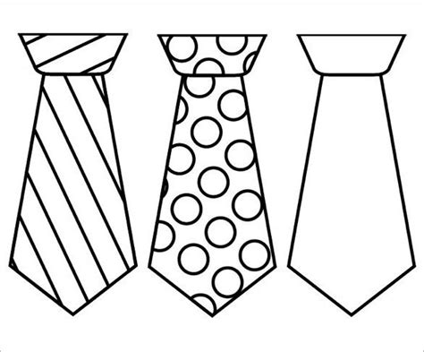 printable tie templates   fathers day card template