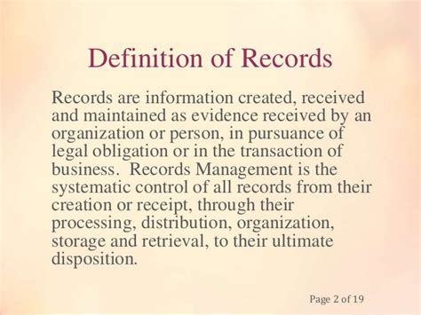 importance  records management