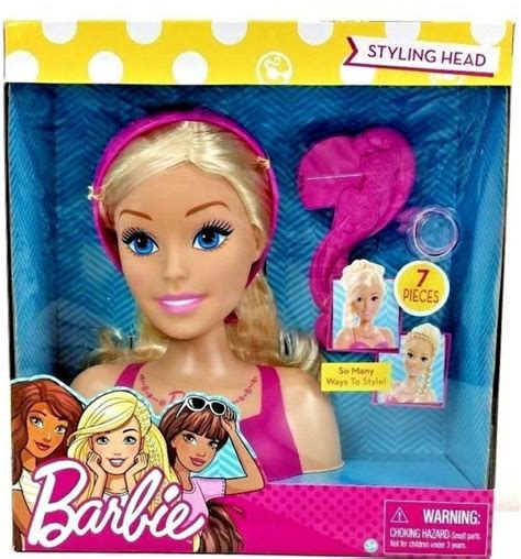 Barbie Doll Styling Head 7 Piece Set New Hasbro