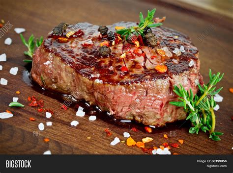 steak thyme image photo  trial bigstock