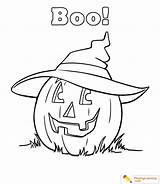 Coloring Halloween Easy sketch template