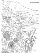 Coloring Pages California Dover Adult Publications Color Big Book Adults Sur Beautiful Landscapes Colouring Beach Printable Landscape Doverpublications Welcome Coast sketch template