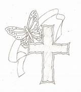 Cross Butterfly Tattoo Designs Tattoos Deviantart Women Butterflies Crosses Skecth Tattoomagz Idea Deviant sketch template