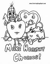 Coloring Pages Health Healthy Protein Printables Food Eating Related Colouring Nutrition Habits Printable Color Group Getcolorings Printablee Print Getdrawings Snacks sketch template