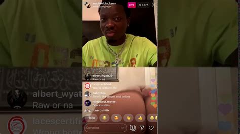 michael blackson ig live watch till the end😀😂😂 youtube