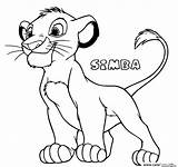 Lionceau Simba sketch template