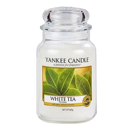 yankee candle white tea large jar  candle emporium