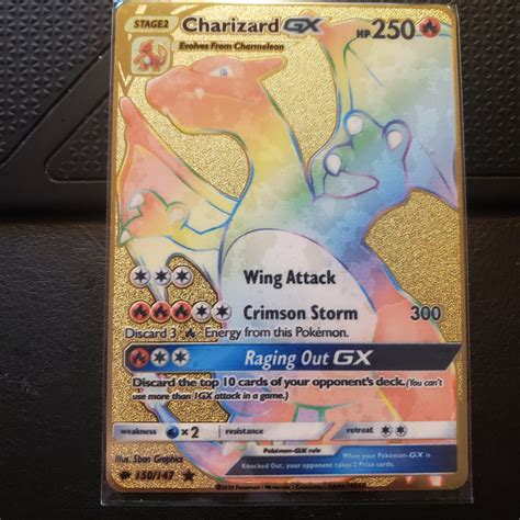 Shiny Charizard Gx And Rainbow Charizard Gx Sv49 Sv34 150 147 Etsy