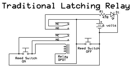circuit diagram  relay latching wiring diagrams simple