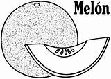 Melones Melon Cantaloupe Frutas Mel Verduras Fruta Sin sketch template