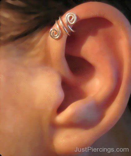 anti helix piercing  left ear