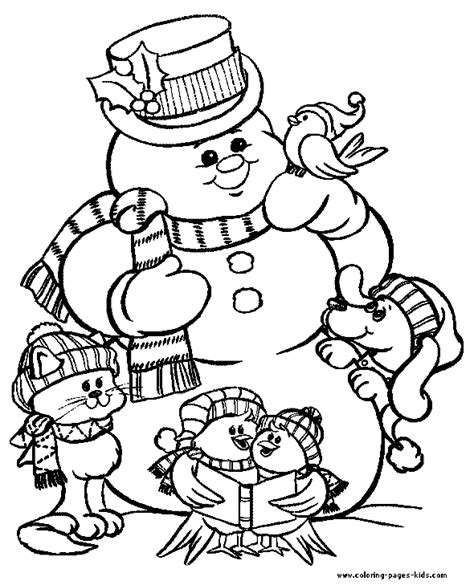 frosty  snowman coloring page christmas coloring pages holiday