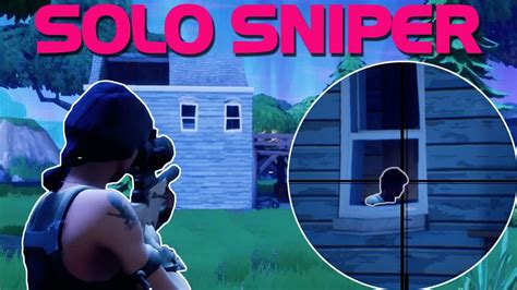 Solo Sniper Fortnite Battle Royale Youtube