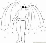 Mothman Jeepers Creepers Dots Dot sketch template