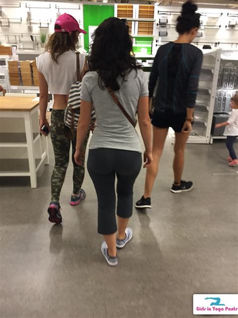creeping on some college girls at ikea girls in yoga pants
