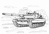 Tank Coloring German Pages Tanks sketch template