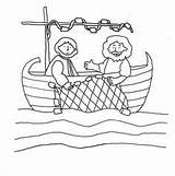 Crafts Pesca Milagrosa Pescadores Miraculous Hopscotch Alguna Ido Boat Seleccionar sketch template
