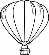 Balloon Air Hot Coloring Pages Drawing Template Line Sheet Printable Getdrawings Clipartmag Paintingvalley sketch template