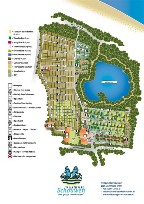 plattegrond vakantiepark schouwen