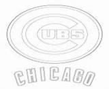 Cubs Baseball sketch template