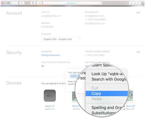 generate app specific passwords  icloud  iphone ipad  mac imore