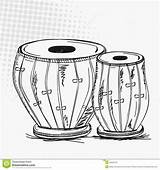 Tabla Clipart Instrument Musical Indian Clip Clipground Drums Traditional Illustration Size sketch template
