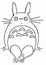 Coloring Totoro Pages Printable Library Clipart Cartoon Popular sketch template