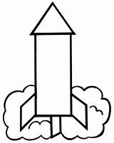 Rocket Coloring Ship Pages Kids Easy Outline Rockets Template Clipart Preschoolers Sheets Print Cliparts Color Cartoon Templates Clip Printable Popular sketch template