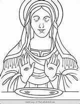 Thecatholickid Lucia Santa sketch template
