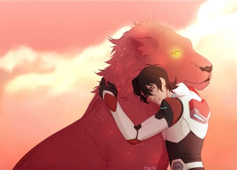 Keith And His Realistic Sparkling Red Lion From Voltron Legendary