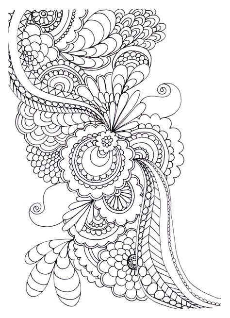 zen anti stress  print drawing flowers anti stress adult coloring pages