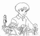Arrietty Nausicaa Ghibli Sho sketch template