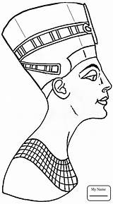 Nefertiti Egypt Coloring Pages Drawing Egyptian Printable Pharaoh Queen Countries Egyption Getdrawings Pharaohs Sarcophagus sketch template